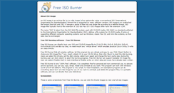 Desktop Screenshot of freeisoburner.com