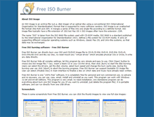 Tablet Screenshot of freeisoburner.com